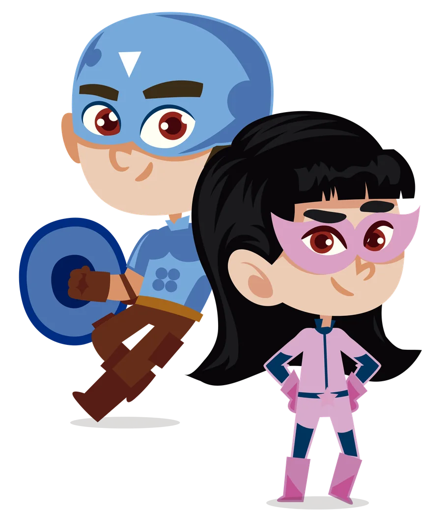 Personagens do Certificado de Coragem do MasterLab